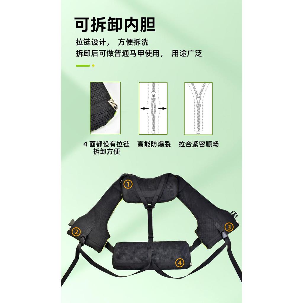 [จัดส่งด่วน] เสื้อชูชีพสำหรับผู้ใหญ่ พกพาสะดวก เหมาะสำหรับการตกปลาและดำน้ำชมปะการังในทะเล - รูปที่ 7