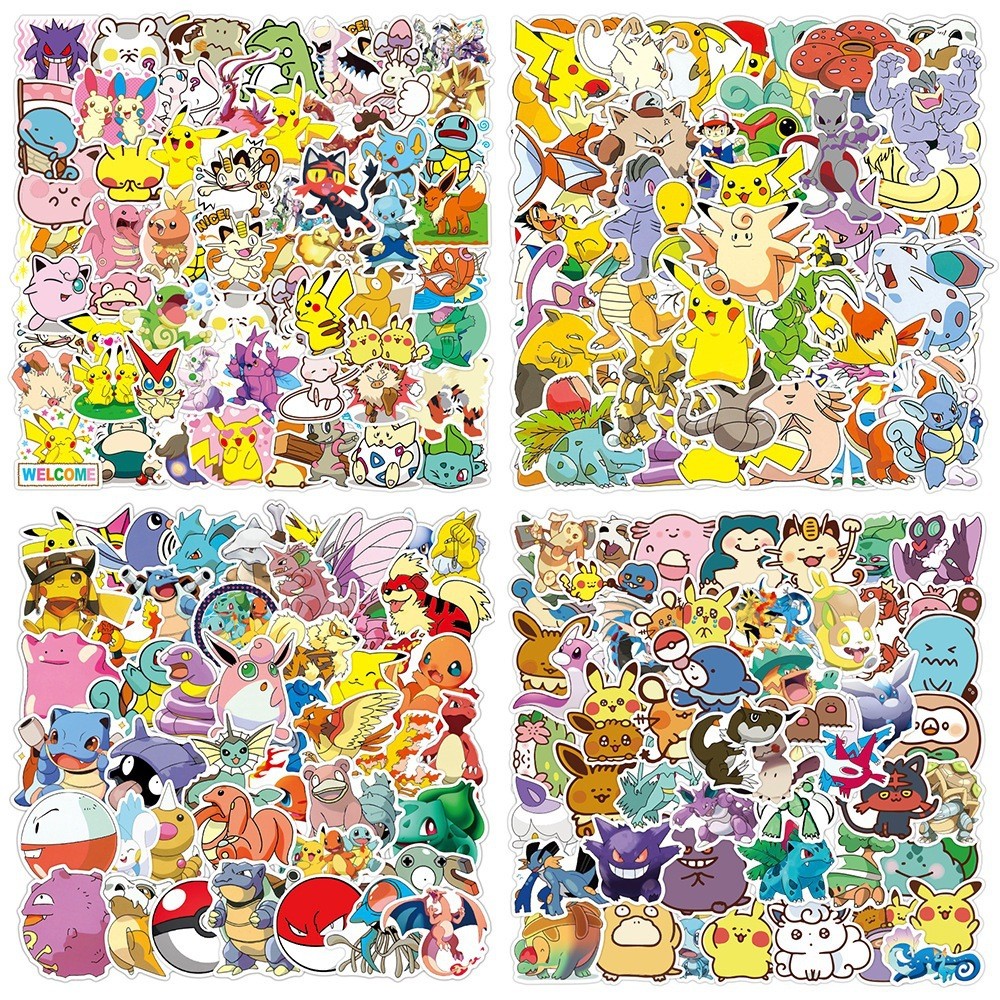 Z Zhang Zhuang Japanese Man Pokemon Pokemon Car Sticker Trolley Case Pokemon Graffiti Sticker2025103