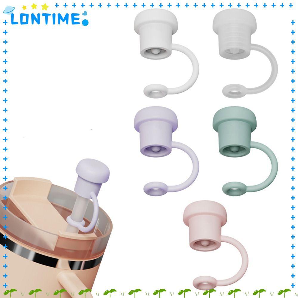 LONTIME ปลั๊กฟาง, Splash Proof Dust-proof Silicone Spill Proof Stopper, ถ้วยแก้วซีลซิลิโคนแบบใช้ซ้ําได้สําหรับหลอด 6-10 มม.