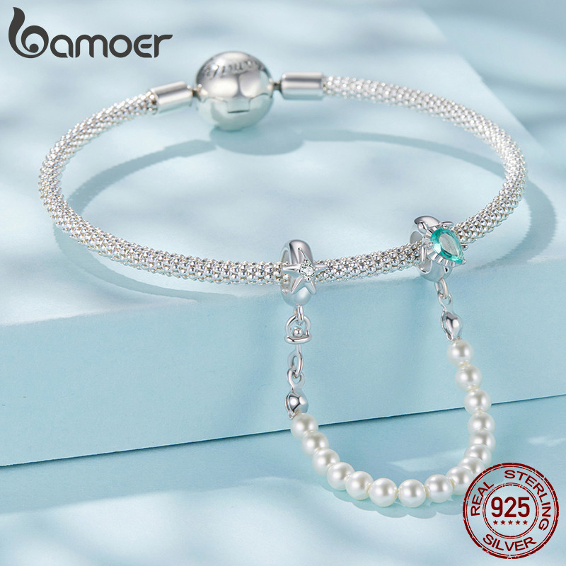 Bamoer خرز فضة S925 بموضوع المحيط DIY — صورة 5