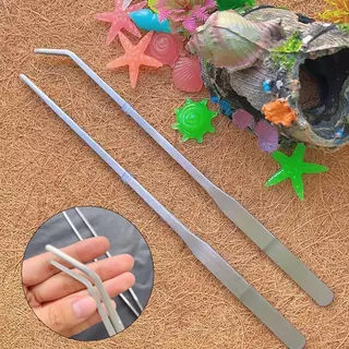 ThaiJoy ฟอเซปยาว ฟอร์เซป แหนบยาว แหนบคีบชิ้นงาน ปากคีบสแตนเลส 1 ชิ้นยาว 27 ซม long forceps ชุดเครื่องมือทำความสะอาดตู้ปลา สแตนเลสคุณภาพพรีเมี่ยม แหนบ กรรไกรโค้ง เครื่องมือบำรุงรักษาตู้ปลา สำหรับตู้ปลา น้ำ พืช หญ้า Aquarium Cleaning Tools