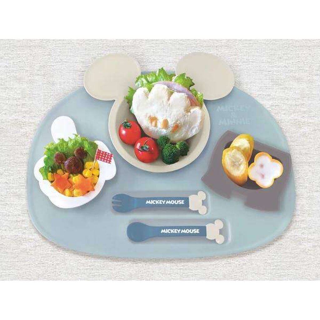 Disney Baby Lunch plate 6 pcs set ชุดจานอาหารกลางวัน 6 ชิ้น Mickey / Minnie / Snoopy - Nishiki รูปที่ 6