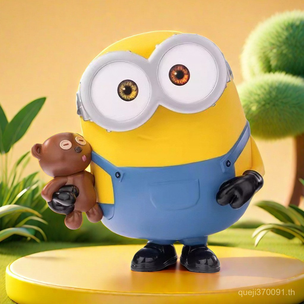 Universal สไตล์เดียวกัน Minions Piggy Bank Big BOB เครื่องประดับของขวัญวันเกิดรูป Piggy Bank ตุ๊กตาเ
