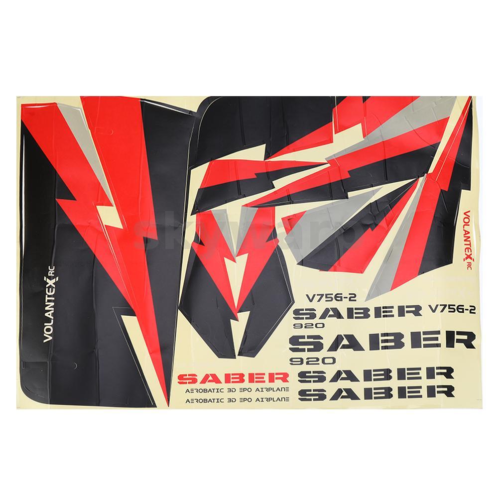 Volantex Saber 920 756-2 RC เครื่องบินอะไหล่รูปลอก
