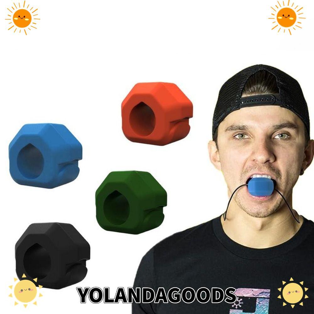YOLANDAGOODS1 Jawline Exerciser, Gum Tablets Silicone Jaw Trainer, Anti-stress BPA Free Exerciser Sh