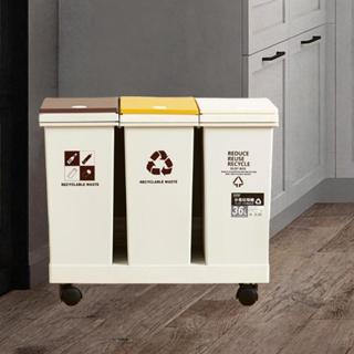 [โลภม] ถังขยะในครัวมีล้อ,ถังขยะ,ถังรีไซเคิลมุม,ตะกร้าขยะในคร…