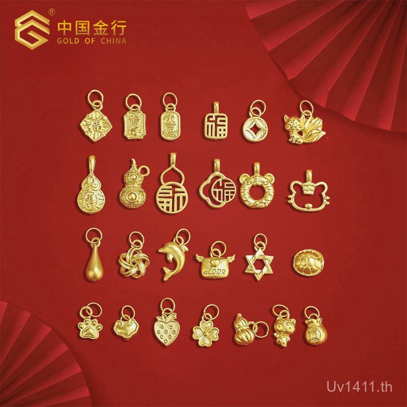 สร้อยคอทองคำบริสุทธิ์ 24K สายคล้องกระดูกไหปลาร้าแบบ 3D เครื่องประดับหรูหรา