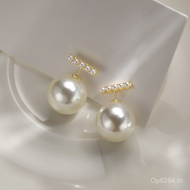 ต่างหูไข่มุกออกแบบระดับไฮเอนด์ เงินสเตอร์ลิง S925 YOHA