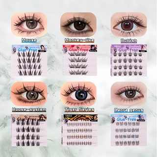 ขนตาปลอม 3D 12 สไตล์ ไม่ต้องใช้กาว มีกาวในตัว ขยายตา ติดทน ใช้ซ้ำได้ 268 ช่อ/กล่องเหมาะสำหรับมือใหม่