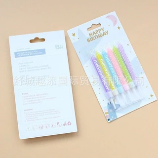 เทียน เทียนวันเกิดสีรุ้ง พาสเทลสดใส งานมาใหม่ สีน่ารักมาก ( CN20 )