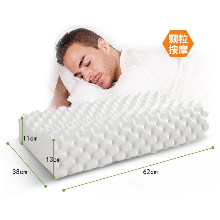 หมอนยางพาราแบบคอสนับสนุน ขนาด 8RDU เหมาะสำหรับผู้ชาย ให้ความสบายในการใช้งานและดูแลสุขภาพ