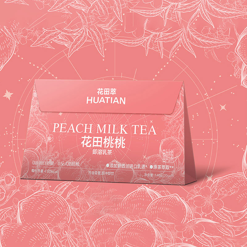 CHALATTE COFFEE COFFEE ผงชานมหอม Instant Flower Peach 140g/กล่อง 7 ซอง