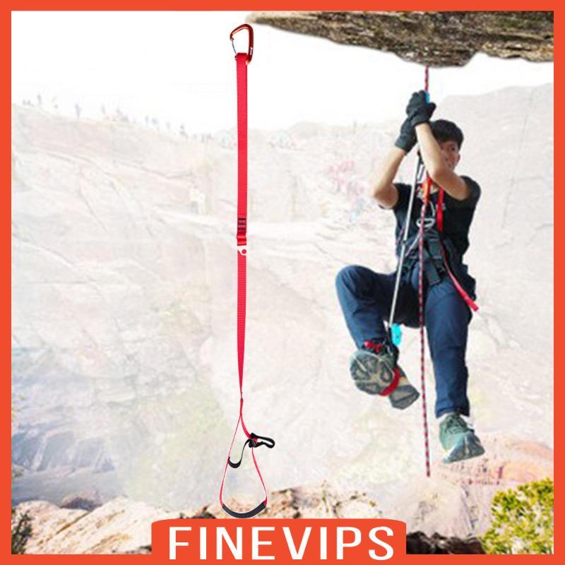 [Finevips] Foot Ascender Riser Rock Climbing Mountaineering Foot Loop Ascender Webbing อุปกรณ์ปีนเขา