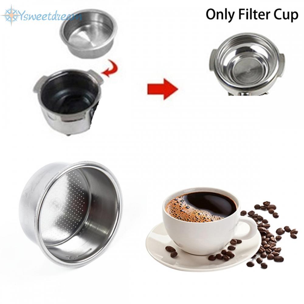 【SWTDRM】For Delonghi Krups Stainless Steel Cup Single Wall Filter Basket 51mm