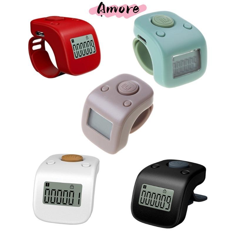 Amore 1 PC Digital LCD Tally Counter 6 หลักลูกปัด 6 ช่องนับ