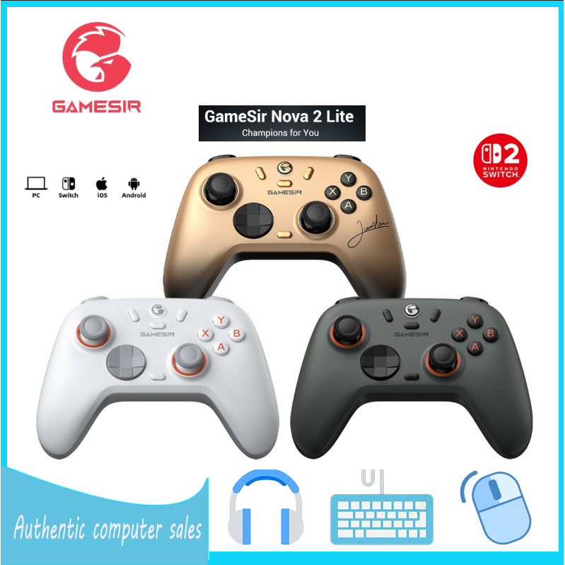 GameSir Nova 2 Lite Multi-Platform Wireless Game Controller จอยเกมไร้สาย เชื่อมต่อได้ 3 โหมด