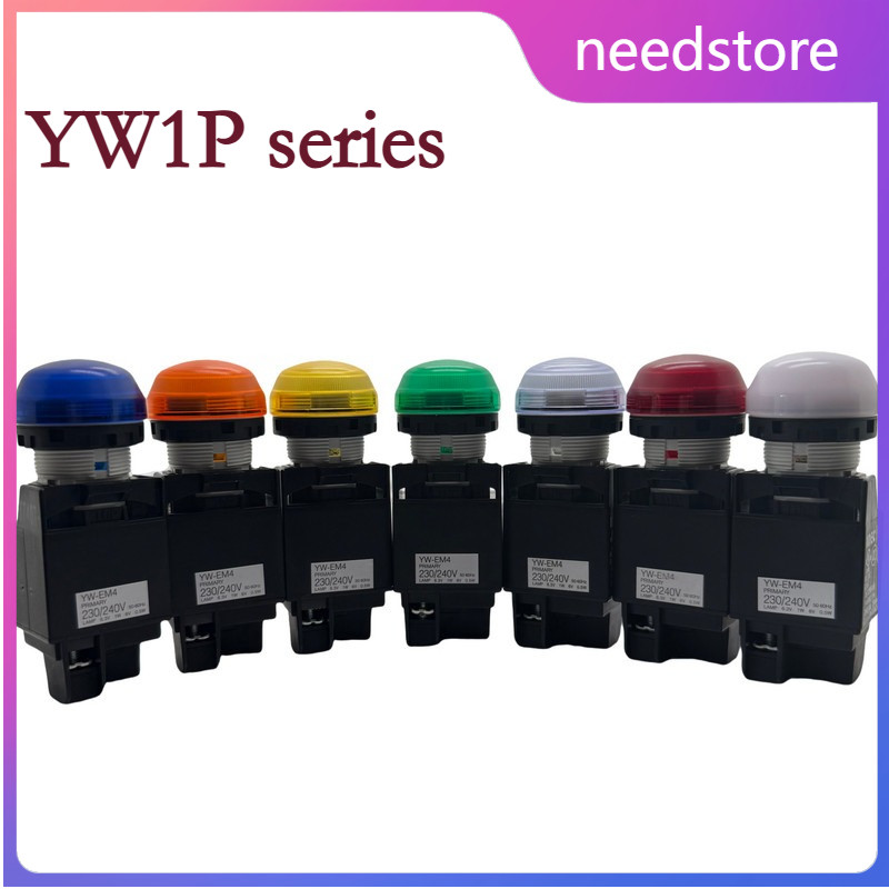 IDEC YW1P-2EM45R-2EM45Y-2EM45A-2EM45S-2EM45W YW YW1P-2EM45PW 240V Fire Bull ล้อตู้ตัวบ่งชี้