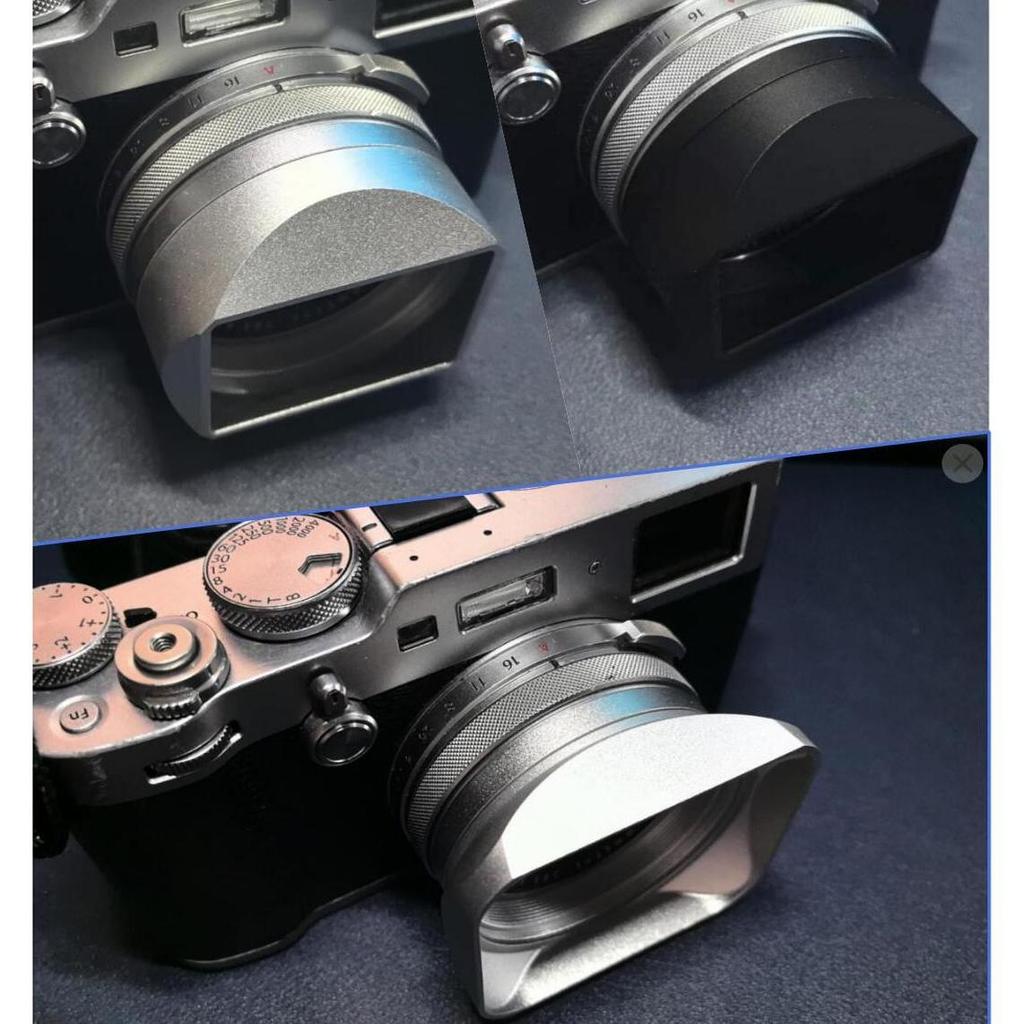 โลหะคุณภาพห้างสรรพสินค้าเหมาะสําหรับ Fuji X100vi VI x100s x100t Camera Square Hood