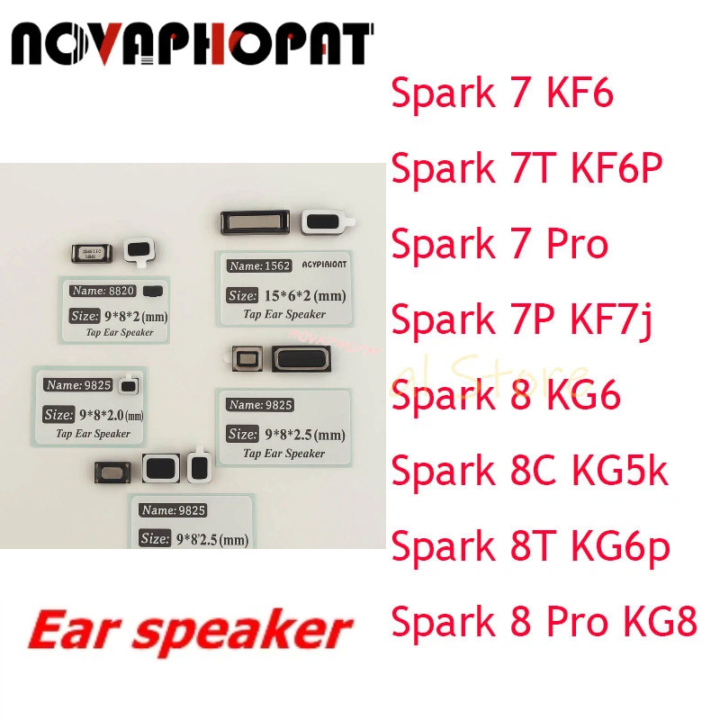 1PCS สําหรับ Tecno Camon 18 CH6 CH6i Premier CH9 CH9N Spark 7 8 Pro 7T 7P 8C 8T KF6 KF6P KF7 KG5k KG