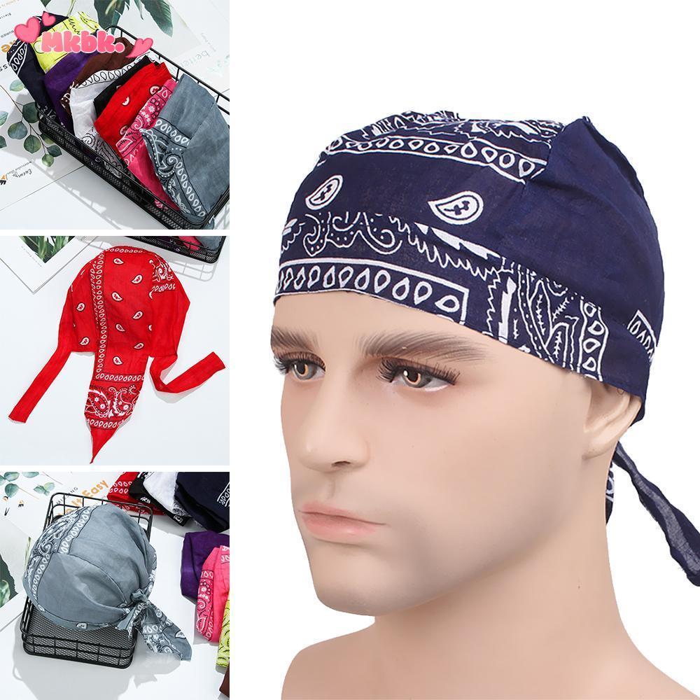 MKBK Pirate Hat Quick Dry Outdoor Sport Cotton Elastic Headscarf Bandana
