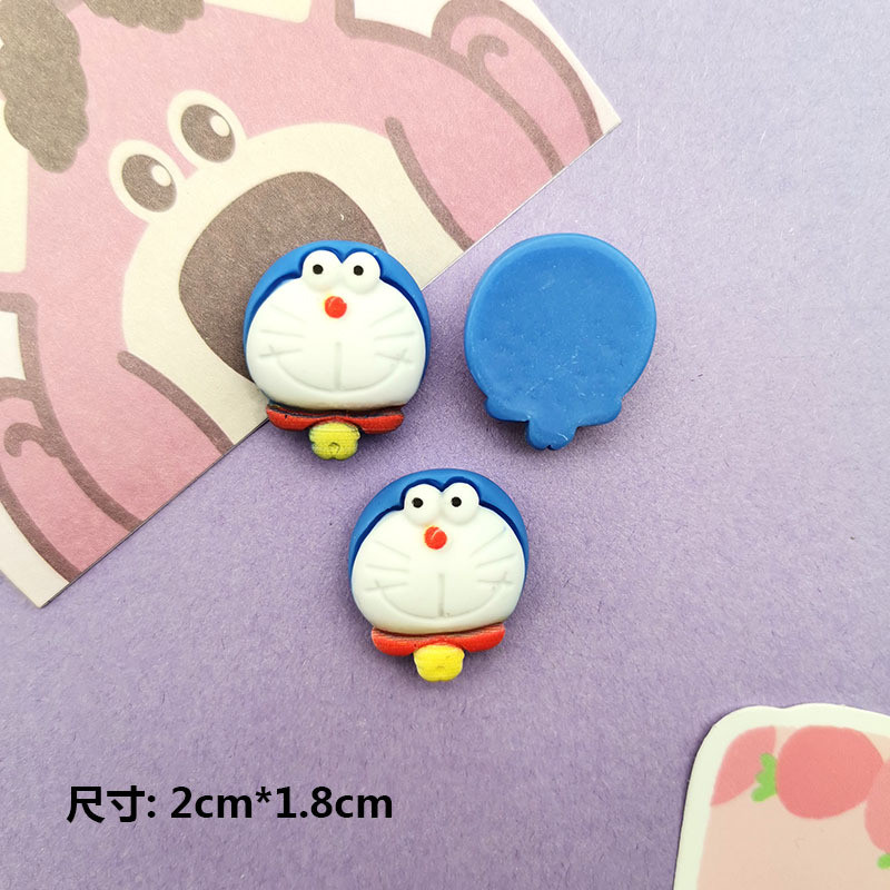 10ชิ้นการ์ตูนสตรอเบอร์รี่หมีลูกเป็ดหัวสัตว์ก้นอุปกรณ์เรซินทําเองกรณีโทรศัพท์กิ๊บถ้วยน้ําเครื่องประดับวัสดุ - รูปที่ 5