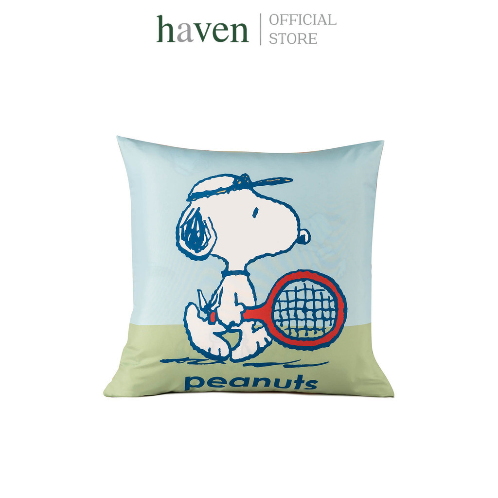 หมอนผ้าห่ม ลาย Snoopy Sport หลากสี ซักง่าย แห้งเร็ว ป้องกันไรฝุ่น