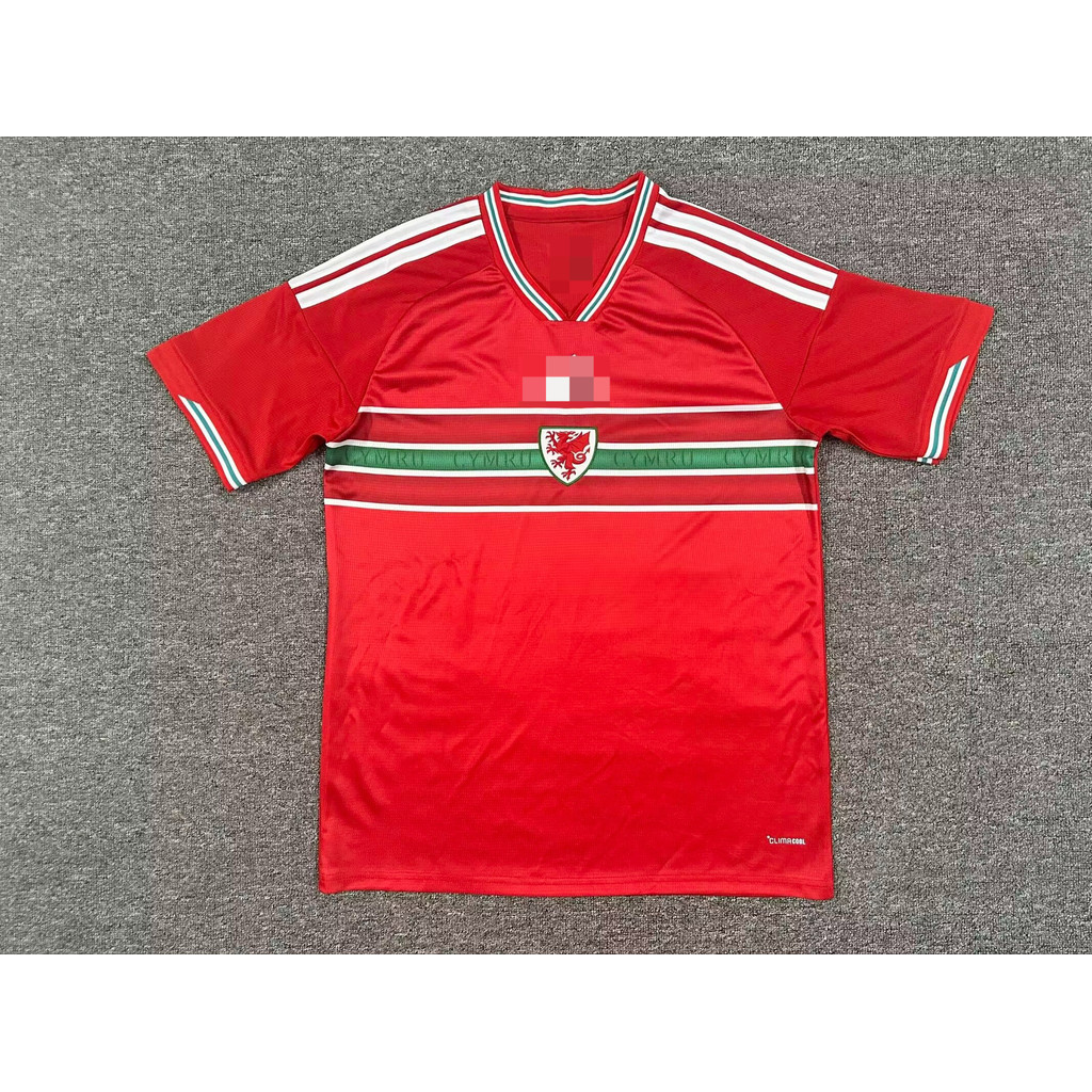 เสื้อยืดแขนสั้น World Cup เวลส์ บ้าน Jersey ไซ즈 S-4XL