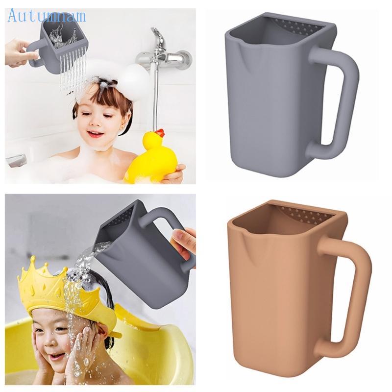 AUTU ถ้วยแชมพูสําหรับเด็กดีไซน์กอดศีรษะแบบยืดหยุ่นสําหรับอาบน้ํา
