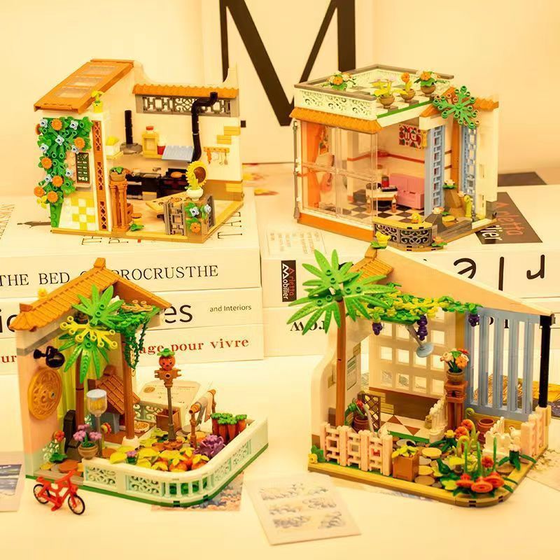 เข้ากันได้กับเลโก้มินิสตรีทวิวอาคารบล็อกเต็มชุดประกอบของเล่นแพนด้าเครื่องประดับอาคารเด็กการศึกษาขายส่ง11231123 - รูปที่ 2