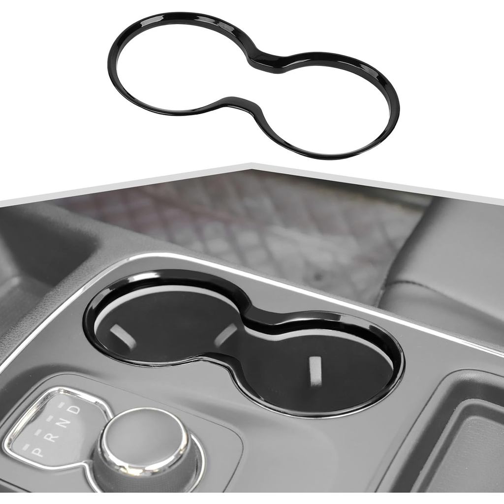 สําหรับ Dodge Durango ด้านหน้ากรอบผู้ถือน้ําเกียร์ Shift คอนโซลเครื่องดื่มฝาครอบอุปกรณ์ตกแต่งภายใน F