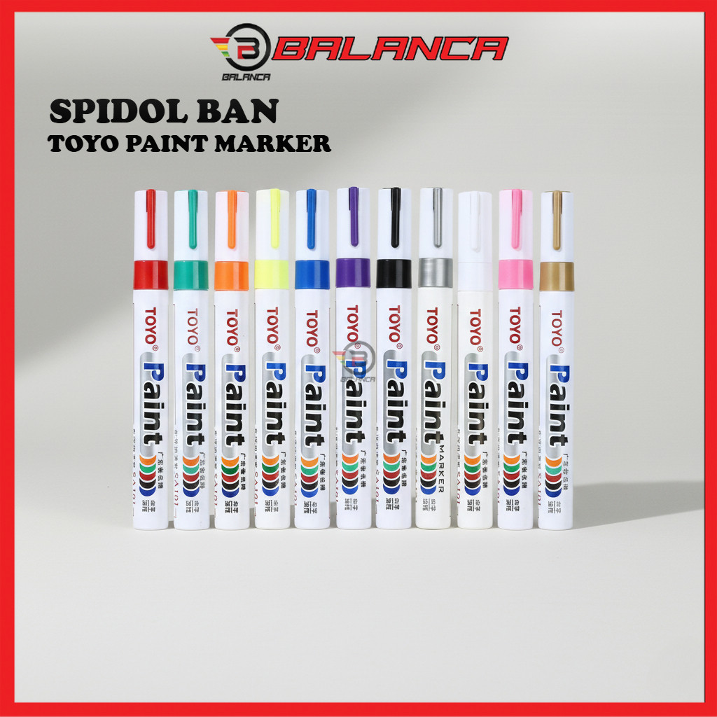 TOYO Car Motorcycle Tyre Marker / VAUTO Tyre Paint Marker ถาวร กันน้ํา ติดทนนาน สี