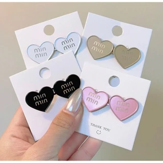 💕MKL 💕ตะขอปรับเอวกางเกง รูปหัวใจ แบบหมุดไม่ต้องเย็บ สีสันสดใส #Y48