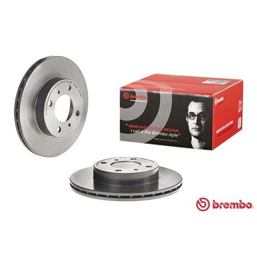 จานเบรคหน้า MITSUBISHI LANCER E-CAR CB1 CB4 1992- ท้ายเบนซ์ CK2 CK4 1996- 236MM มีช่องลม BREMBO/ชิ้น
