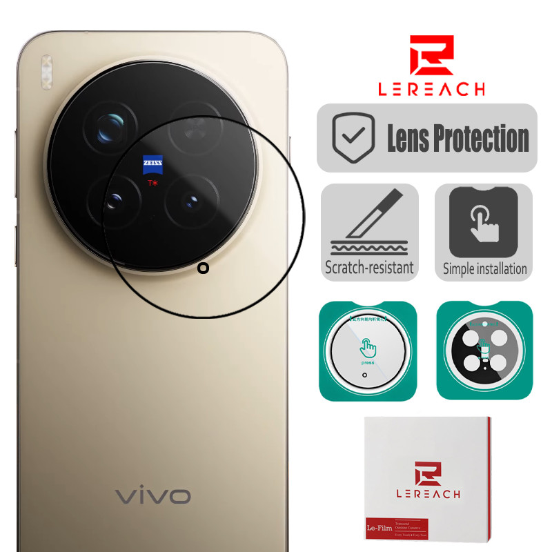 Lenuo & Lereach ฟิล์มกันรอยกล้อง Vivo X300 X200 Ultra X200S X200 Pro Mini Z10 Turbo Pro ซีรีส์ ติดง่าย ต้านรอยขีดข่วน