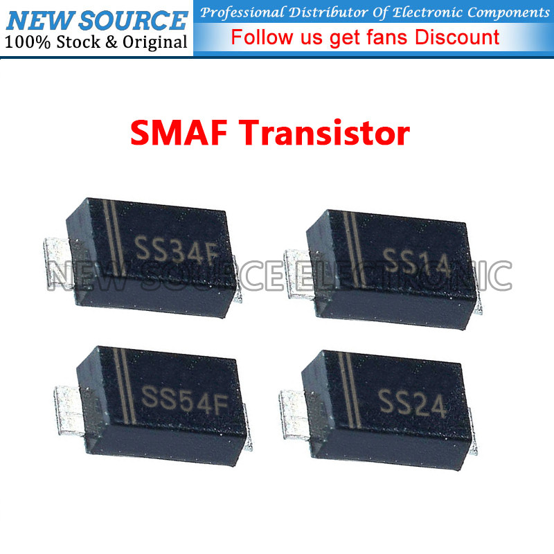[20-100 ชิ้น] SS14F SS24F SS34F SS54F SMAF ทรานซิสเตอร์ SMD Schottky Diode แหล่งใหม่