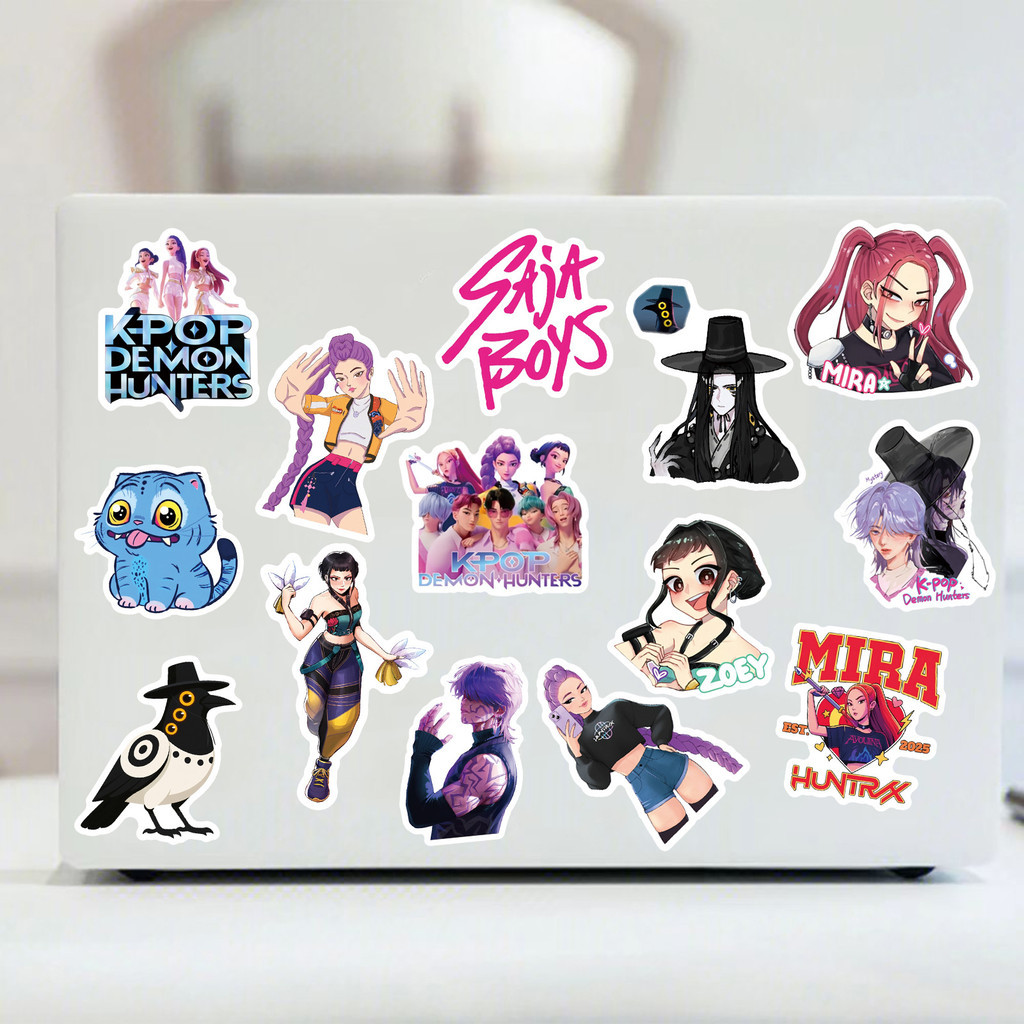 50ชิ้น Saja Boys สติกเกอร์ K-Pop Demon Hunters อนิเมะ กันน้ำ | Sticker | Rumi, Mira