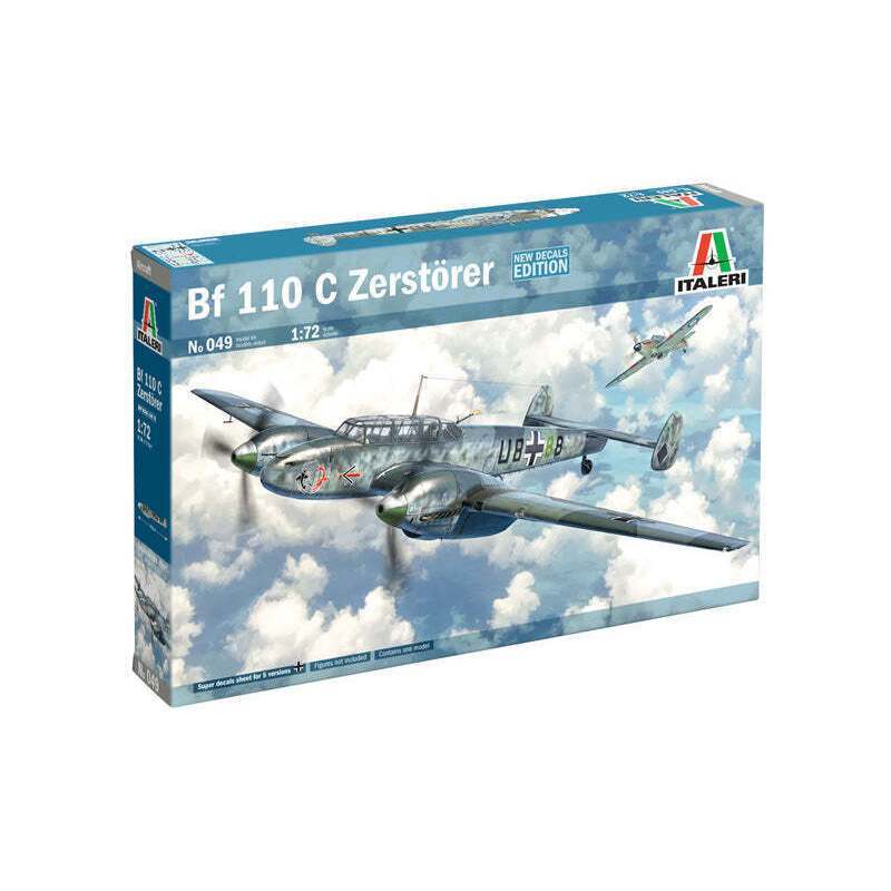Italeri 049 1/72 ชุดพลาสติกพลาสติก Bf 110C 3 / C4