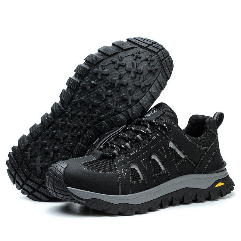 ใหม่ Steel Toe-Toe รองเท้าความปลอดภัยรองเท้าป้องกันแรงงานฤดูร้อน Breathable สวมใส่รองเท้าผู้ชาย Anti-smashing Anti-เจาะรองเท้ารองเท้าทํางานผู้ชายก่อสร้าง S