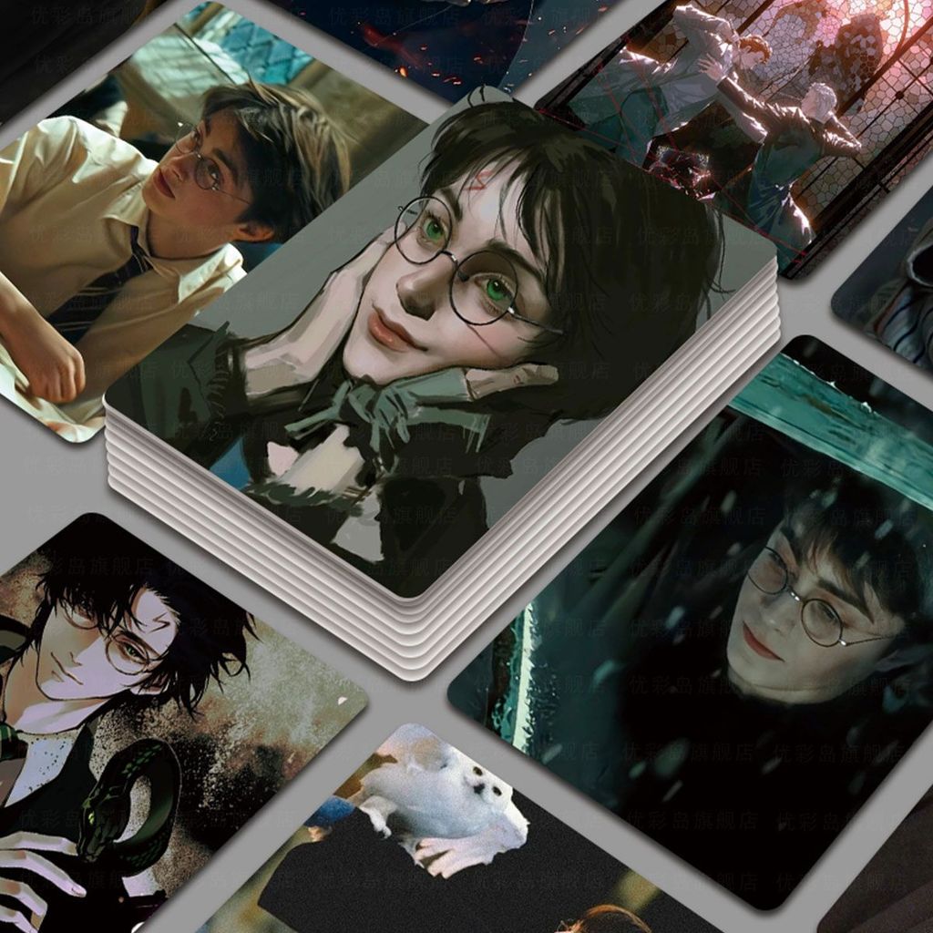 Harry Potter High-Face Photocards 55 แผ่น Hermione Malfoy Merchanded 10 ซม.กล่อง Photocard Photocard