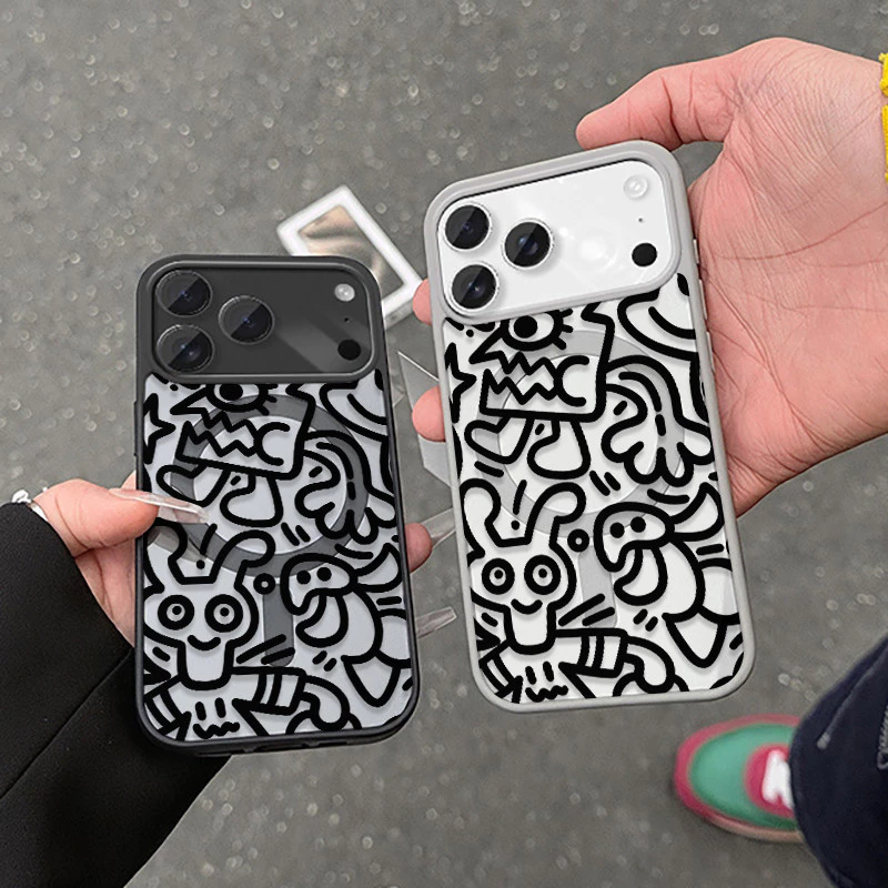 แม่เหล็ก เคสใสกันกระแทก For IPhone 17 Air 11 12 13 14 15 16 17 PRO MAX 17 16 15 Pro 16 15 14 PLUS 8 7 Plus XR X XS XSMAX