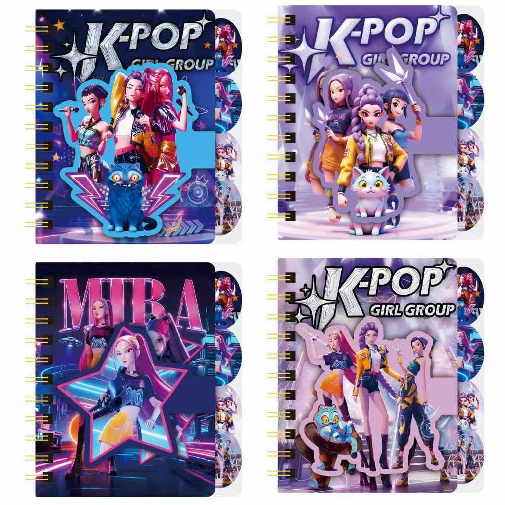 K-POP Witch Group a7 โน้ตบุ๊คมูลค่าสูง ins Coil โน้ตบุ๊คโน้ตบุ๊คขนาดเล็กเกาหลี KPOP นักล่าปีศาจ