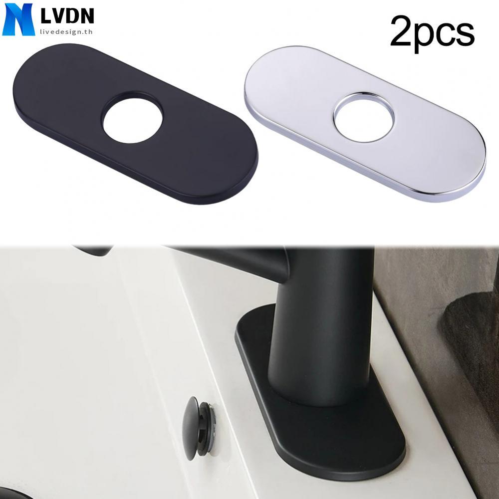 [LVDN-TH]2Pcs Kitchen Sink Faucet Hole Cover 304 Stainless Steel Sink Decorative Cover