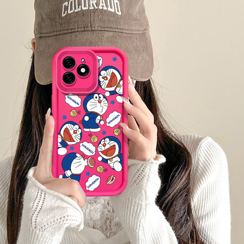 น่ารักการ์ตูน Doraemon pout สําหรับ infinix Hot 8 9 PRO X6511 X6823C X650C สมาร์ท 6 PLUS Hot 12 20 30 Play NOTE 12 30 PRO X655 X6816 X6826 X6825 X678B กันกระแทกปกอ่อน ราคา ถูกที่สุด ดีลบีเคเค แกลเลอรีภาพที่ 2