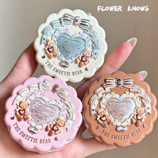 FLOWER KNOWS Sweetheart Little Bear Powder Blusher ผ้าไหมซาต…
