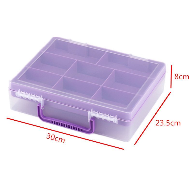 กล่องเก็บของ กล่องเก็บของ ช่องการจําแนกพลาสติกโปร่งใสโรงงานขายตรงส่วนประกอบของเล่น8กล่องบรรจุภัณฑ์สอ