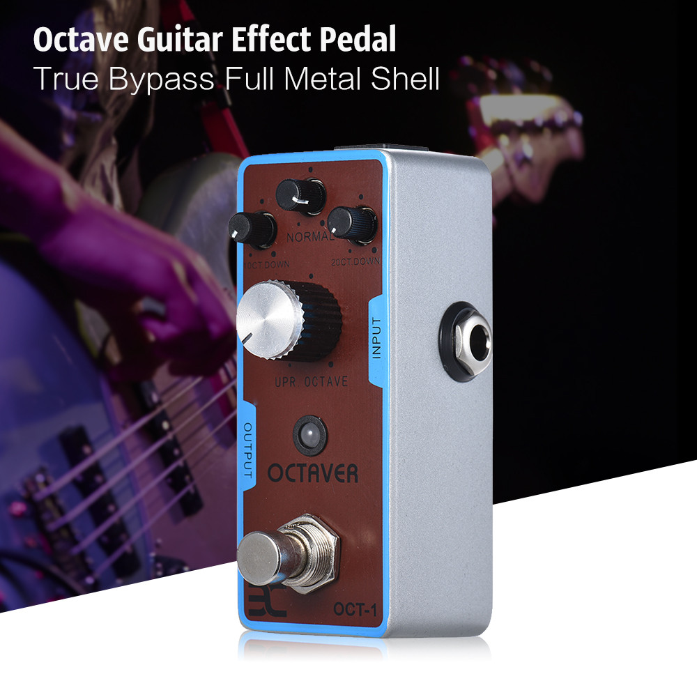 Hyalbase-MY ERYUE Effect Pedal EX OCT-1 Octave Mini Guitar True Bypass Full Metal Shell