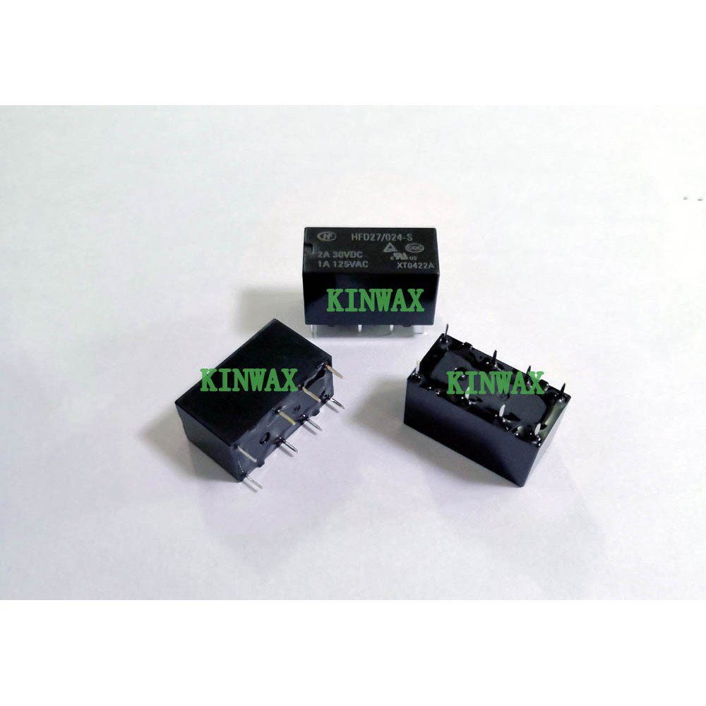 HFD27/015-S การแปลงสองชุด 8 Pins 1A125VAC รีเลย์ HF