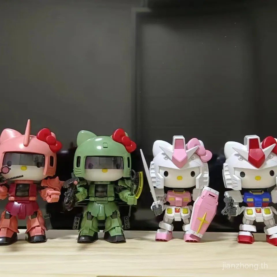 Showdown HELLO KITTY Yuanzu Zhagu โมเดลฟิกเกอร์ประกอบ