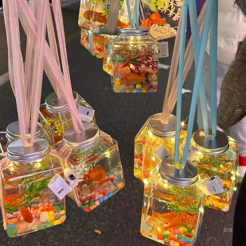 Influencer Cans Fish Night Market Stalls สินค้าร้อนผลิตภัณฑ์ขนาดเล็ก Market ของเล่นเด็ก