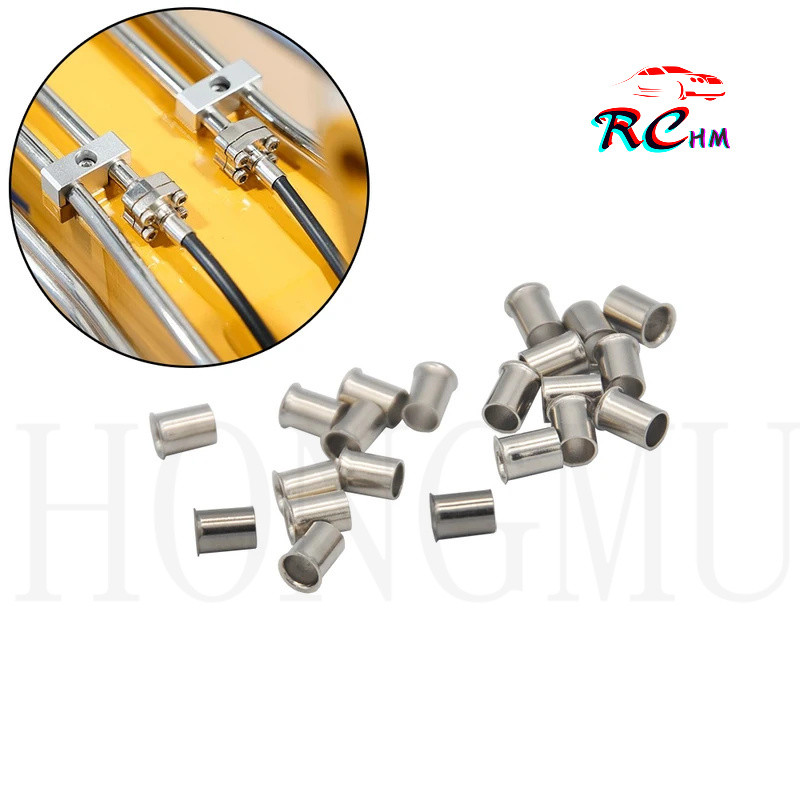 ไฮดรอลิก 3 มม./4 มม.ท่อโลหะแขนท่อน้ํามันท่อ Hoop สําหรับ RC Excavator Bulldozer Connector Kobelco Ka